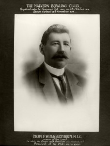 The Hon F W Hagelthorn MLC Life Member 1924